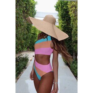 NWT Joyce One Piece in Crush Colorblock
